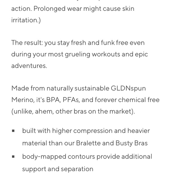 Branwyn ESSENTIAL RACERBACK SPORTS BRA in Black Color, Size Medium New w/ no tag - Picture 7 of 7